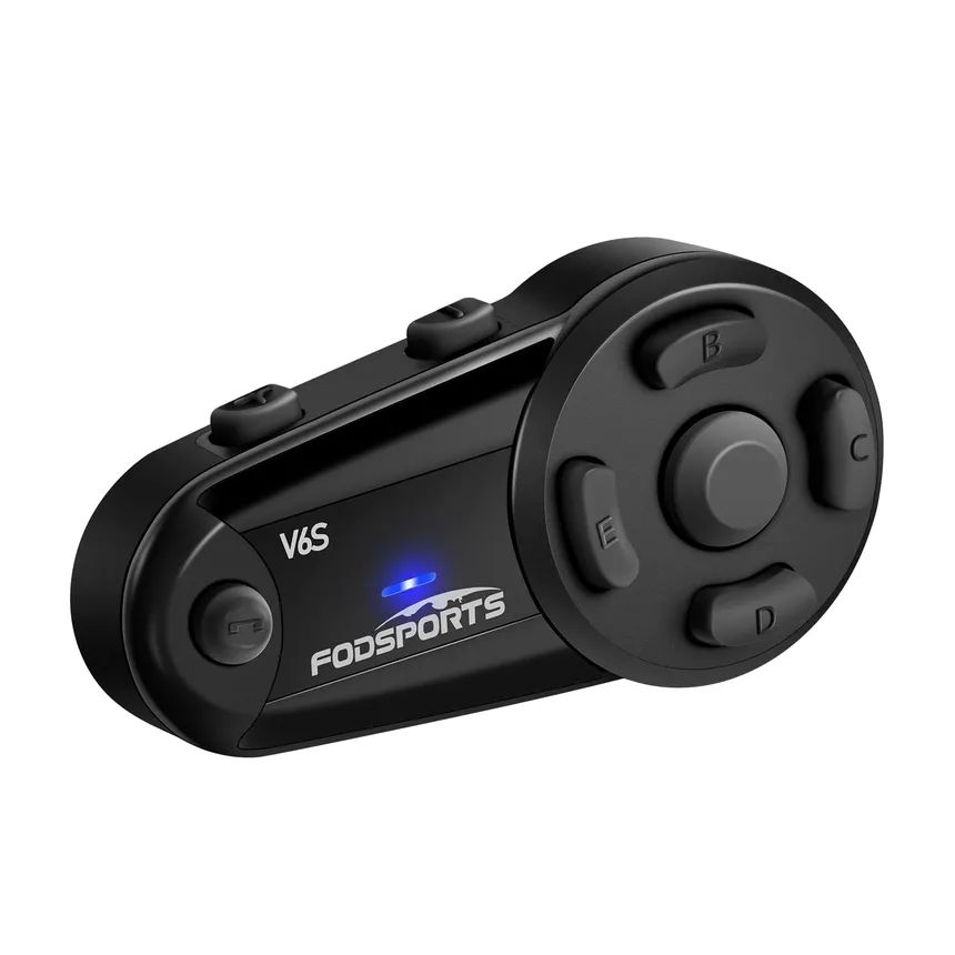 Intercomunicador Moto Fodsports V6S 1000m Bluetooth 5.0